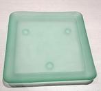 Art Deco mat satijnen groen glas schaal, Antiek en Kunst, Verzenden