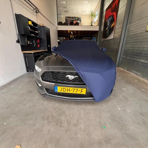Ford Mustang 6 & 7 indoor autohoes blauw met spiegelzakken, Auto diversen, Autohoezen, Zo goed als nieuw, Op maat, Ophalen of Verzenden