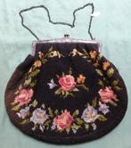 Wol geborduurde tas aan zilveren beugel, Antiek en Kunst, Ophalen of Verzenden, Zilver