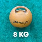 Lifemaxx Medicijnbal met Handvat – 8 kg (Oranje), Ophalen, Zo goed als nieuw, Benen
