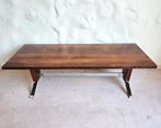 Vintage salontafel koffietafel op chromen frame, Ophalen, Gebruikt, 100 tot 150 cm, 50 tot 100 cm
