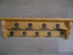 vol eiken kapstok met hoedenplank, Huis en Inrichting, Wandkapstok, Gebruikt, Ophalen of Verzenden, Minder dan 100 cm