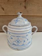 Emaille suiker pot Saks Saksisch, Ophalen of Verzenden