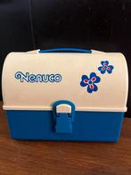 Nenuco pop koffer 1980’s blauw Flower Power, Ophalen of Verzenden, Gebruikt, Babypop