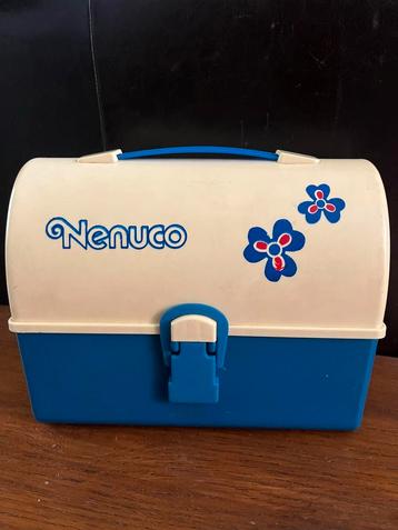 Nenuco pop koffer 1980’s blauw Flower Power beschikbaar voor biedingen