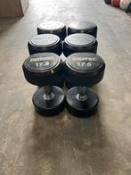 Rubberen inotec dumbells 17,5-22,5 kg dumbell set gewichten, Sport en Fitness, Fitnessmaterialen, Ophalen, Dumbbell, Gebruikt