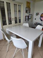 Tafel + stoelen, Huis en Inrichting, Ophalen, Overige materialen, Gebruikt, 100 tot 150 cm