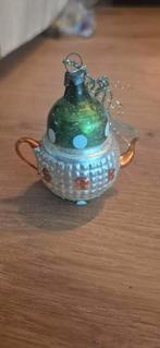 Vintage kerstbal theepot, Diversen, Kerst, Ophalen of Verzenden, Zo goed als nieuw