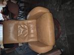 Leren draai/ relax stoel, Huis en Inrichting, Fauteuils, Ophalen, Gebruikt, Leer, 50 tot 75 cm