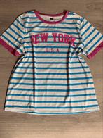 Tshirt Blauw Roze, Wit, Maat 46/48 (XL) of groter, Ophalen of Verzenden, Zo goed als nieuw