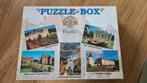 Puzzle-box 5 puzzels x 1000 stukjes Castles/kastelen, Ophalen of Verzenden, 500 t/m 1500 stukjes, Zo goed als nieuw, Legpuzzel