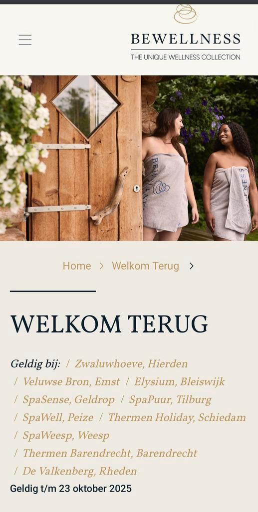 Kortingsbon voor verschillende sauna’s, Tickets en Kaartjes, Kortingen en Cadeaubonnen, Spa of Sauna, Kortingsbon