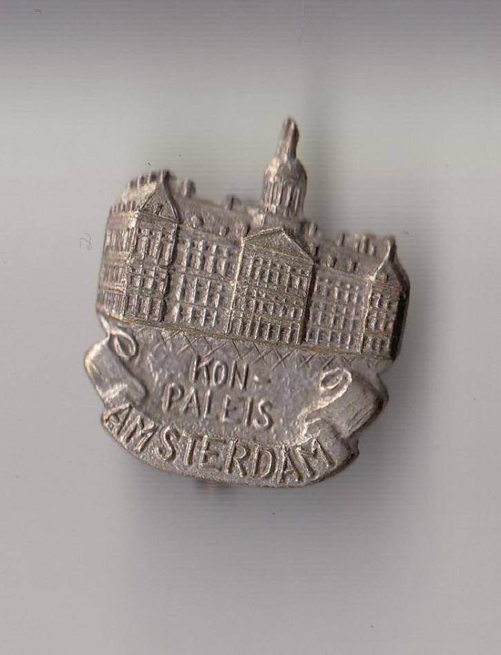 Amsterdam Koninklijk Paleis broche, Verzamelen, Speldjes, Pins en Buttons, Gebruikt, Speldje of Pin, Overige onderwerpen, Ophalen of Verzenden