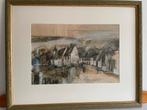 Aquarel Lemiers - Limburg, Antiek en Kunst, Kunst | Schilderijen | Klassiek, Ophalen