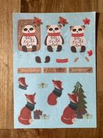 Uitdrukvel Kerst panda vos kerstboom, Ophalen of Verzenden, Nieuw, Kerst, Knipvel
