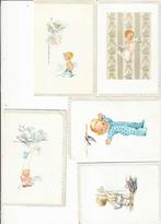 5 bijzondere Geboortekaartjes met Kant, Verzamelen, Verzenden, Voor 1970, Geboortekaartje