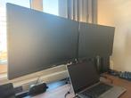 2x Philips 243V Monitoren + Dubbele Monitorarm, Computers en Software, Monitoren, Ophalen, Full HD, 60 Hz of minder, Gebruikt