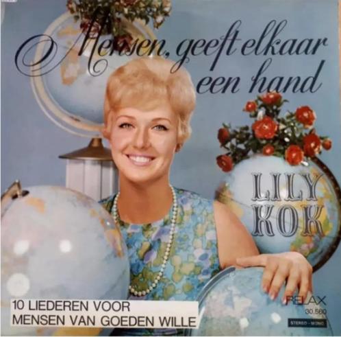 LP Mensen geeft elkaar de hand Lily Kok, Cd's en Dvd's, Vinyl | Nederlandstalig, Gebruikt, Levenslied of Smartlap, 12 inch, Ophalen of Verzenden