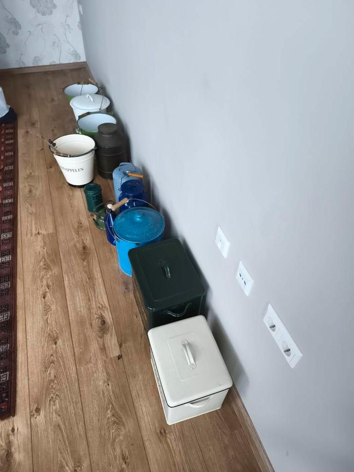 Emaille verzameling: luieremmers en meer!, Antiek en Kunst, Antiek | Emaille, Ophalen