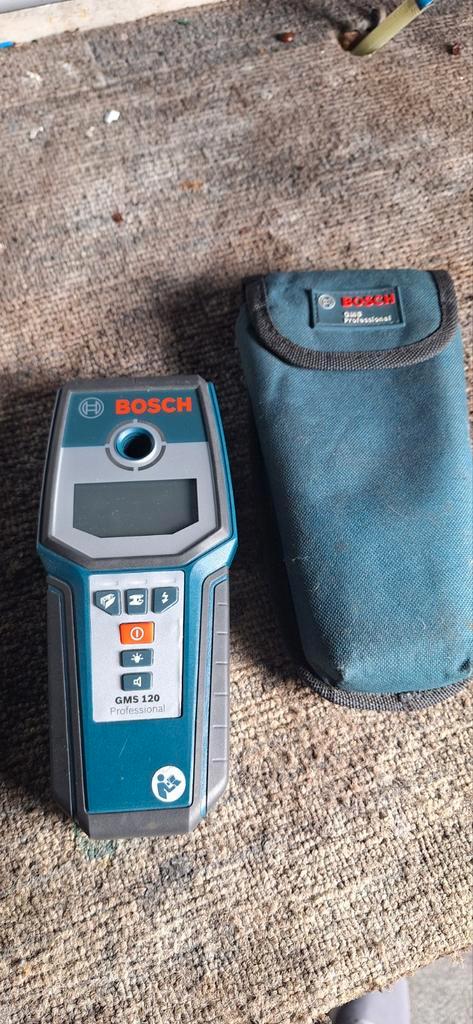 Bosch GMS120 Kabelzoeker, Doe-het-zelf en Verbouw, Meetapparatuur, Gebruikt, Elektriciteit, Ophalen of Verzenden