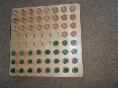 Houten bordspel Reversi - met ontbrekende pionnen, Hobby en Vrije tijd, Gezelschapsspellen | Bordspellen, Nieuw, Een of twee spelers
