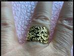 Prachtige vintage gouden ring Piet Piet ring 18 karaat 750, Sieraden, Tassen en Uiterlijk, Verzenden, Zo goed als nieuw, 17 tot 18