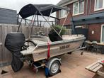 Alumax bullet 400 met Suzuki 30PK 2018 incl. trailer IZGS, Watersport en Boten, Motorboten en Motorjachten, Ophalen, Zo goed als nieuw