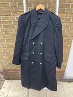 KMAR Zwarte lange mantel met vest Origineel 1971 Maat 48, Ophalen of Verzenden, Marechaussee, Nederland, Kleding of Schoenen