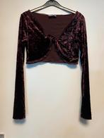 Velours Bolero Vestje - Maat S, Paars, Ophalen of Verzenden, Zo goed als nieuw, Jasje