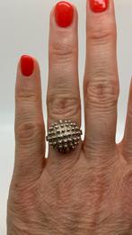 K653 Prachtige zilveren ring sputnik (verstelbaar), Sieraden, Tassen en Uiterlijk, Ringen, Ophalen of Verzenden, Dame, Zo goed als nieuw