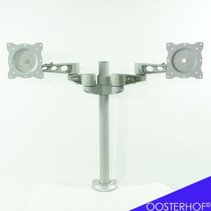 NewStar Dual Monitor Standaard | 46,5 cm, Computers en Software, Monitoren, Gebruikt, 60 Hz of minder, In hoogte verstelbaar, Draaibaar