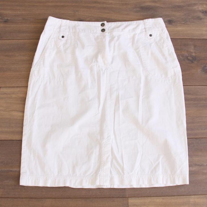 Mooie Seda Fashion Rok (Maat 44) - 63 € 25,-, Kleding | Dames, Rokken, Zo goed als nieuw, Maat 42/44 (L), Wit, Boven de knie, Ophalen of Verzenden