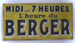 Houten Frans reclame bord/ Pastis /Berger/ Frankrijk / apero, Ophalen of Verzenden, Zo goed als nieuw, Reclamebord