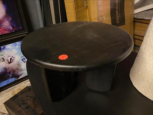 Bijzettafeltje odin mangohout notenhout kleur 60cm, Huis en Inrichting, Tafels | Bijzettafels, Nieuw, Ovaal, Minder dan 55 cm