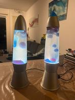 2 Blauwe Lava lampen, Ophalen of Verzenden, Gebruikt, Minder dan 50 cm