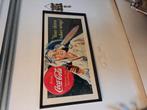 Tekoop coca cola vrouw poster in lijst, Antiek en Kunst, Ophalen
