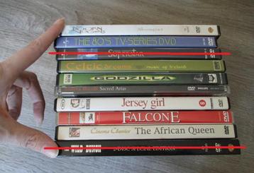 10 dvd's uitzoeken stapel falcone celtic bocelli jersey film beschikbaar voor biedingen