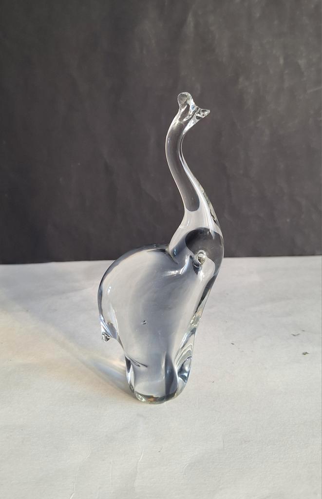 Murano handgemaakt kristallen beeldje van een design olifant, Antiek en Kunst, Kunst | Designobjecten, Ophalen of Verzenden