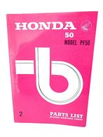 HONDA PF50 PARTLIST, Ophalen of Verzenden, Gebruikt