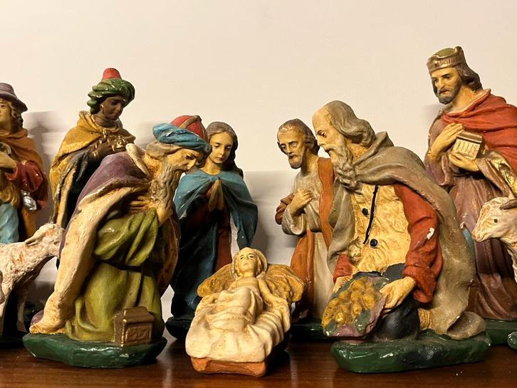 Zeldzame vintage Kerststal, compleet!, Diversen, Kerst, Gebruikt, Ophalen