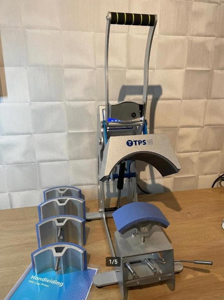 TPS Cap Press (5-in-1), dé perfecte cap transferpers, Hobby en Vrije tijd, Kledingapplicaties en Hotfix, Zo goed als nieuw, Overige typen
