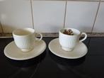 2 wedgwood kopjes en schotels....Moss rose en Edme, Ophalen of Verzenden