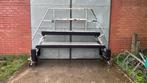 verrijdbare trap bordestrap 6 treden 2 zijdig aluminium, Doe-het-zelf en Verbouw, Ophalen, Gebruikt, Trap, Minder dan 2 meter
