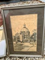 2 etsen van H. Estgerbuh met mooie lijsten, Antiek en Kunst, Kunst | Etsen en Gravures, Ophalen