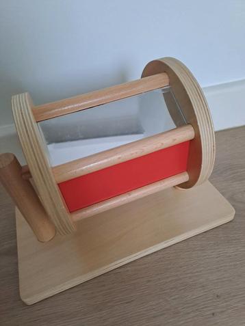 Montessori 3-in-1 Drum - Lovevery draaiende houten speelgoed beschikbaar voor biedingen