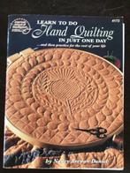 Nancy Brenan Daniel, learn to do Hand Quilting in just one d, Ophalen of Verzenden, Zo goed als nieuw, Borduren en Naaien