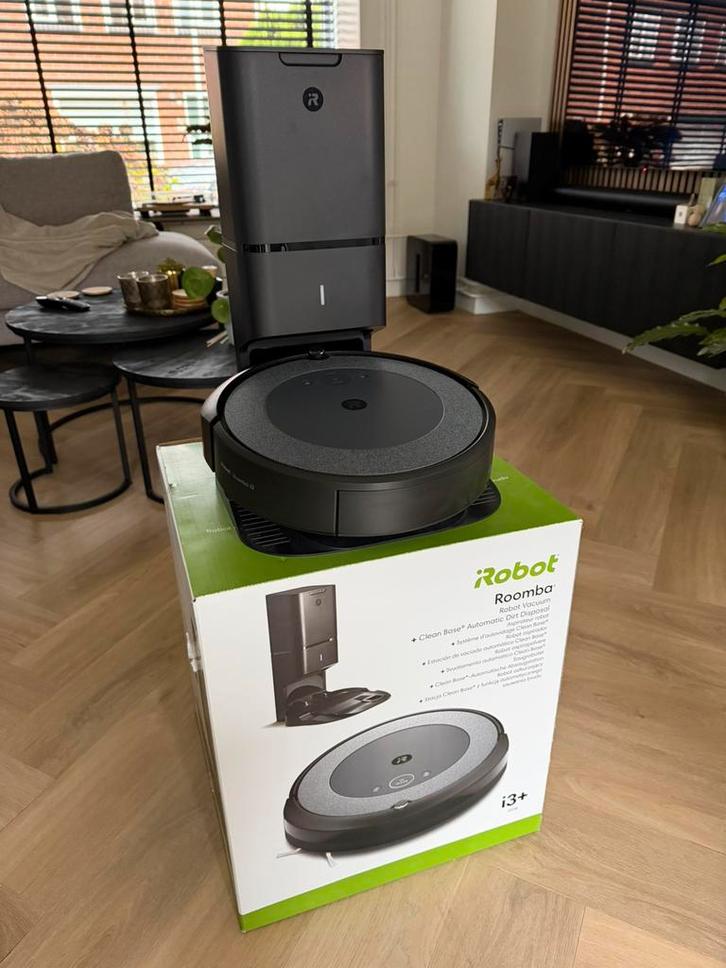 iRobot Roomba i3+ met Clean Base, Witgoed en Apparatuur, Stofzuigers, Zo goed als nieuw, Robotstofzuiger, Stofzak, Ophalen of Verzenden
