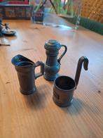 3 tinnen kannetjes, Antiek en Kunst, Ophalen of Verzenden
