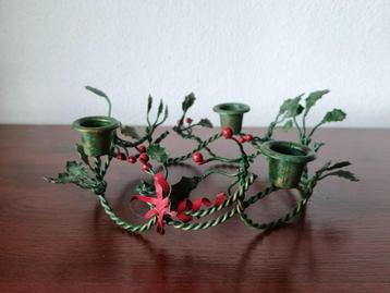 Kerst kaarsenhouder, kandelaar, tafelversiering beschikbaar voor biedingen