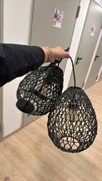 Leuke lampen japandi zwart, Huis en Inrichting, Ophalen, Zo goed als nieuw, Rond